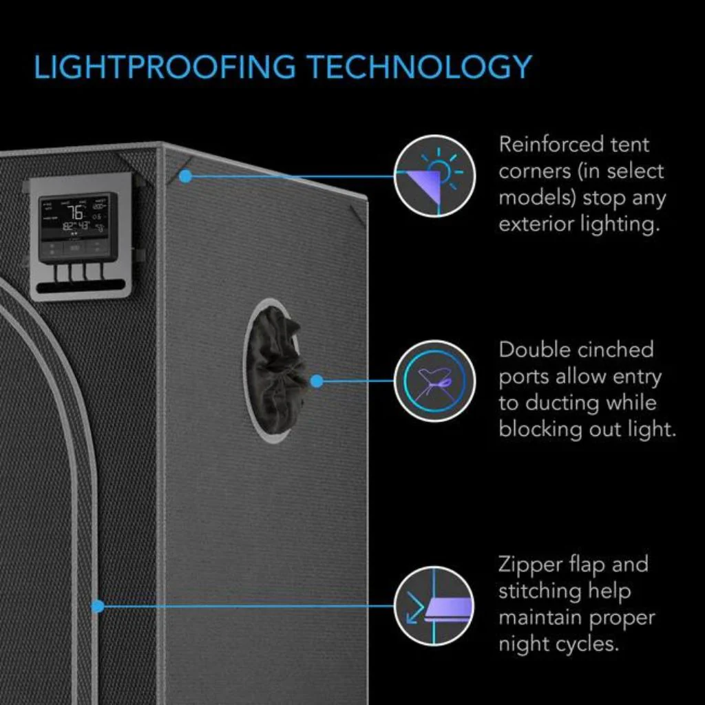 AC Infinity Cloudlab 632 Grow Tent 3x2 90cm x 60cm - Image 4