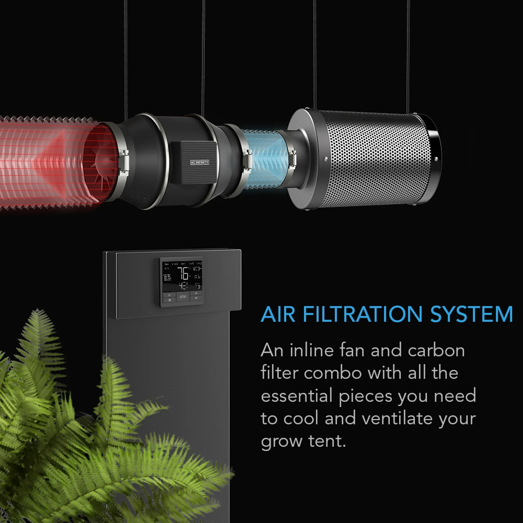 AC Infinity Cloudline 69 PRO EC Extraction Fan Kit - Image 9