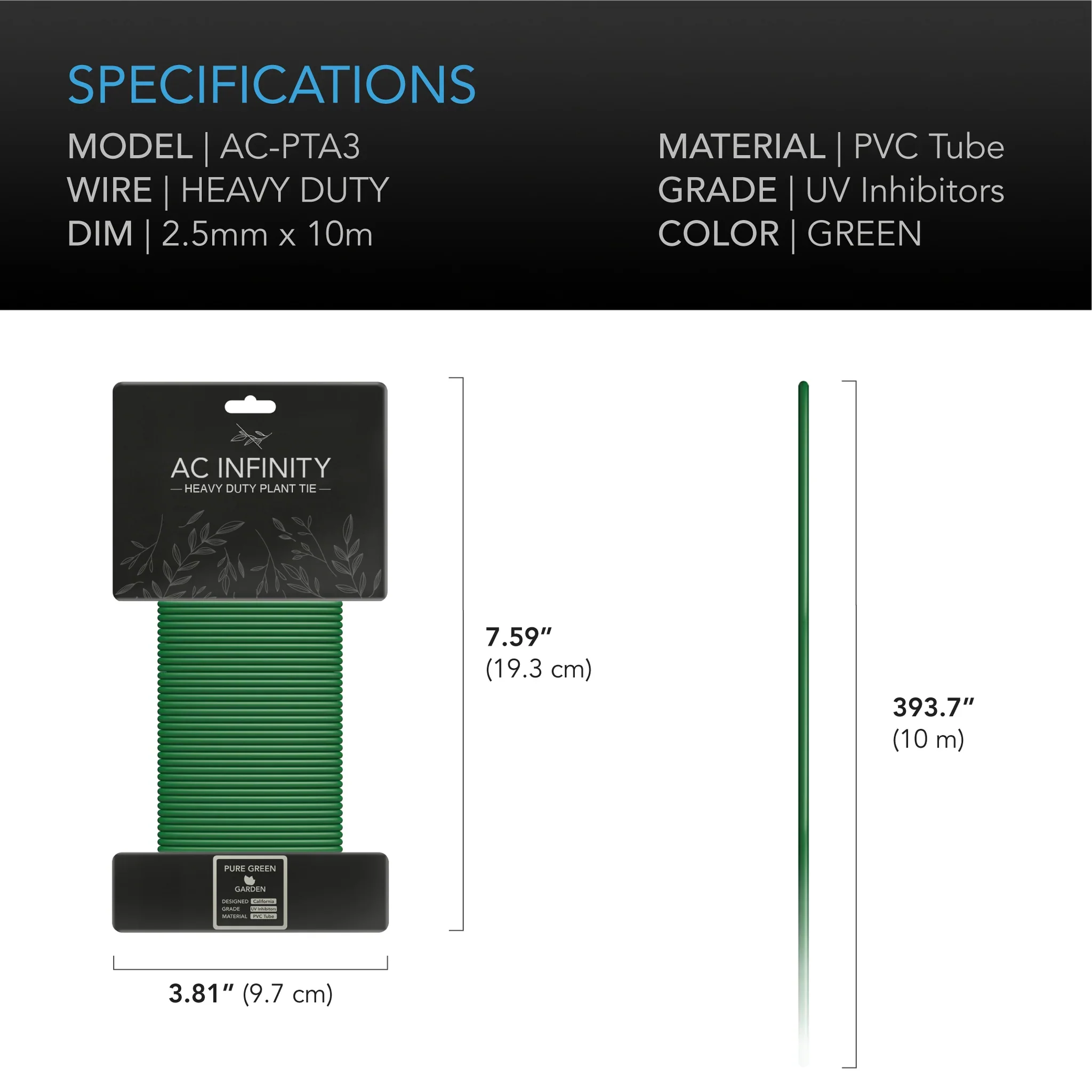 AC Infinity Heavy Duty Twist Tie 10M - Image 3