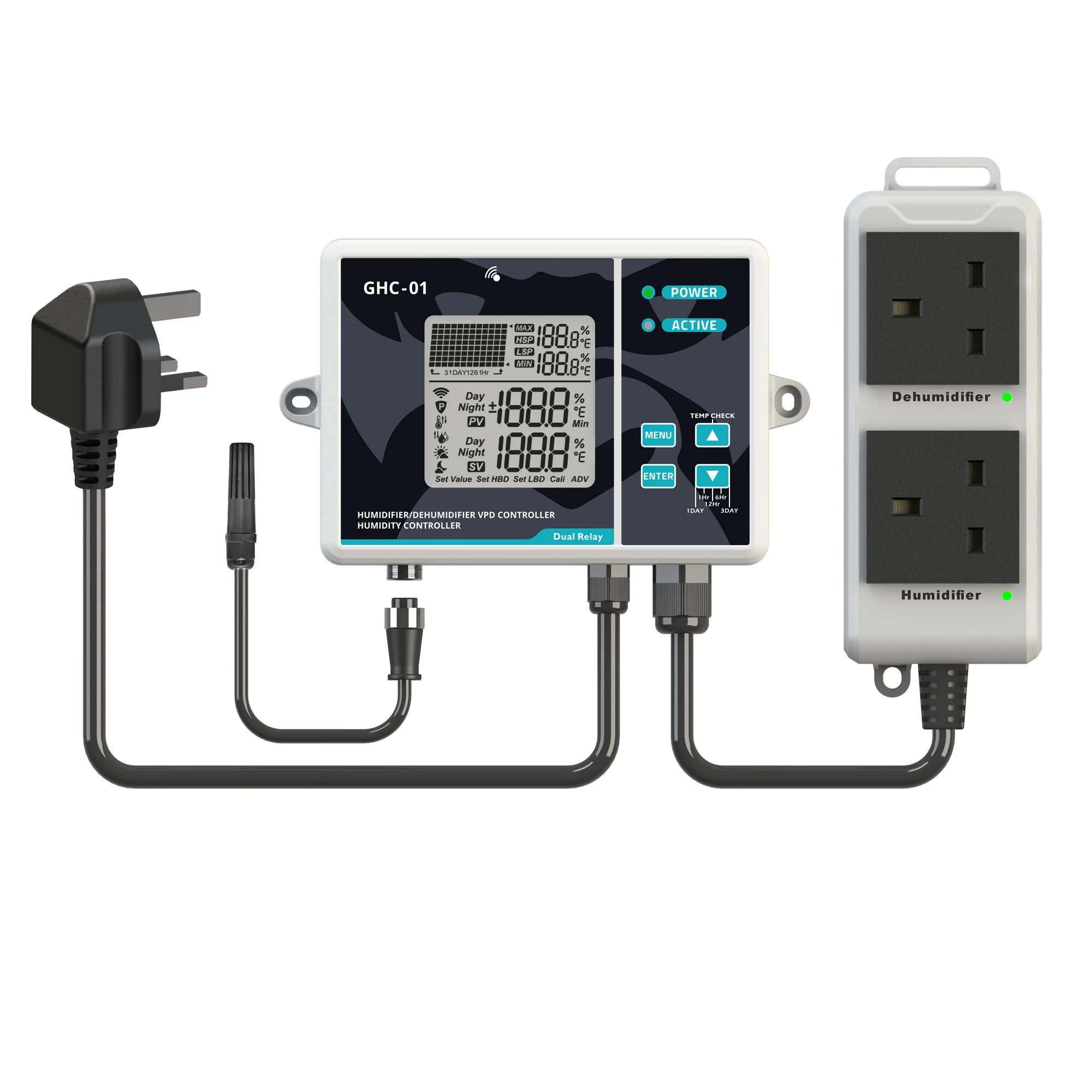 Gorilla Dual VPD Humidity + Dehumidifier Controller