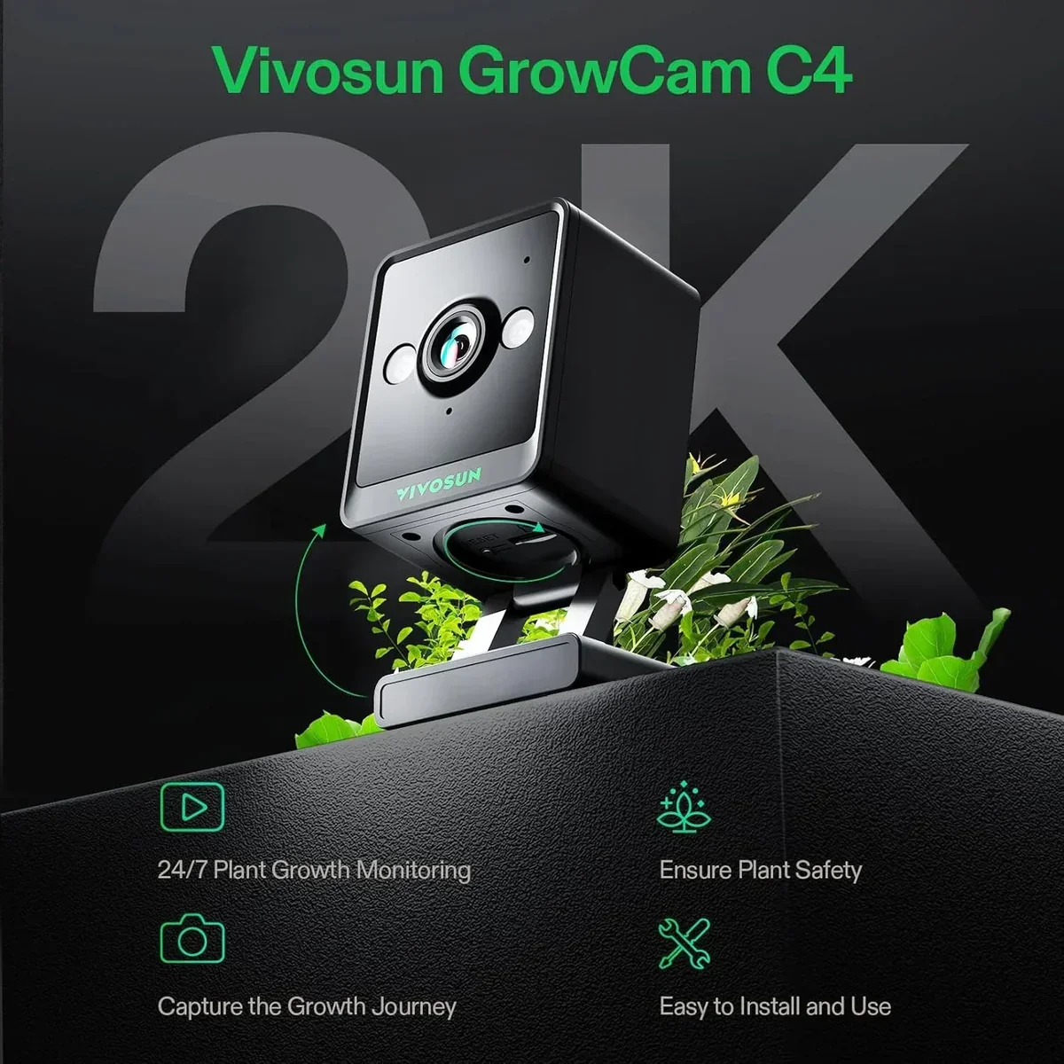 Vivosun GrowCam C2 2K QHD Smart Grow Camera - Image 6